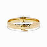 Textured Hinge Bracelet in 14K Yellow Gold view 4