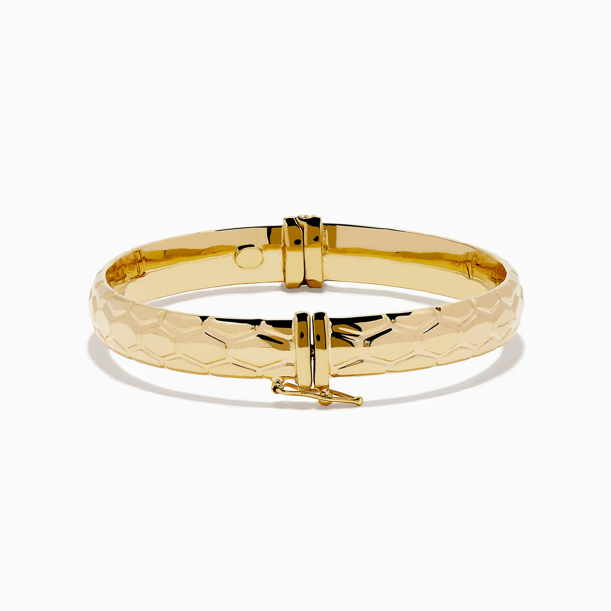Textured Hinge Bracelet in 14K Yellow Gold view 4