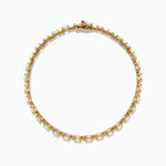 Opal and Diamond Tennis Bracelet in 14K Yellow Gold view 3