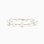 Pearl Station Bracelet in 14K Yellow Gold