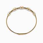 Opal and Diamond Flexible Bangle in 14K Yellow Gold view 3