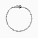 Diamond Miracle Setting Tennis Bracelet in 14K White Gold view 3