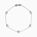 Bezel Diamond Bezel Bracelet in 14K White Gold