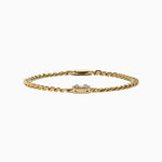 Diamond Bracelet in 14K Yellow Gold view 3