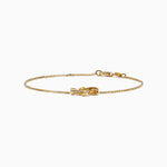 Diamond Pavé Star of David Bracelet in 14K Yellow Gold view 3
