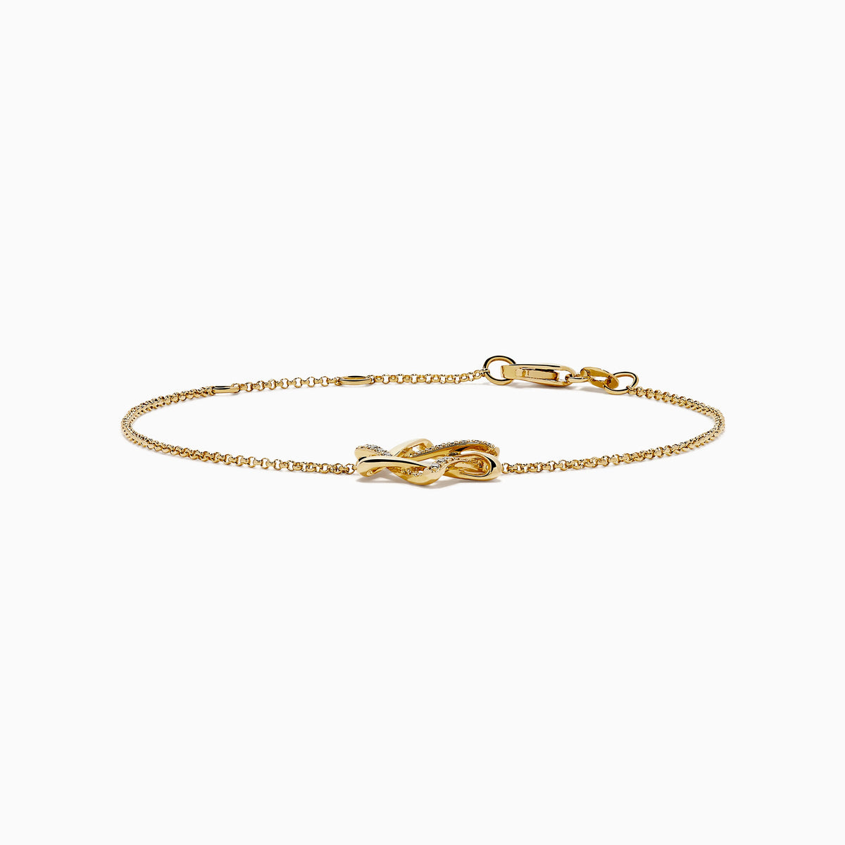 Diamond Pavé Star of David Bracelet in 14K Yellow Gold view 3