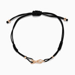 Diamond Pave Ribbon Bolo Bracelet in 14K Rose Gold view 3