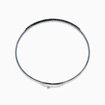 Black Diamond Bangle in 14K White Gold view 3