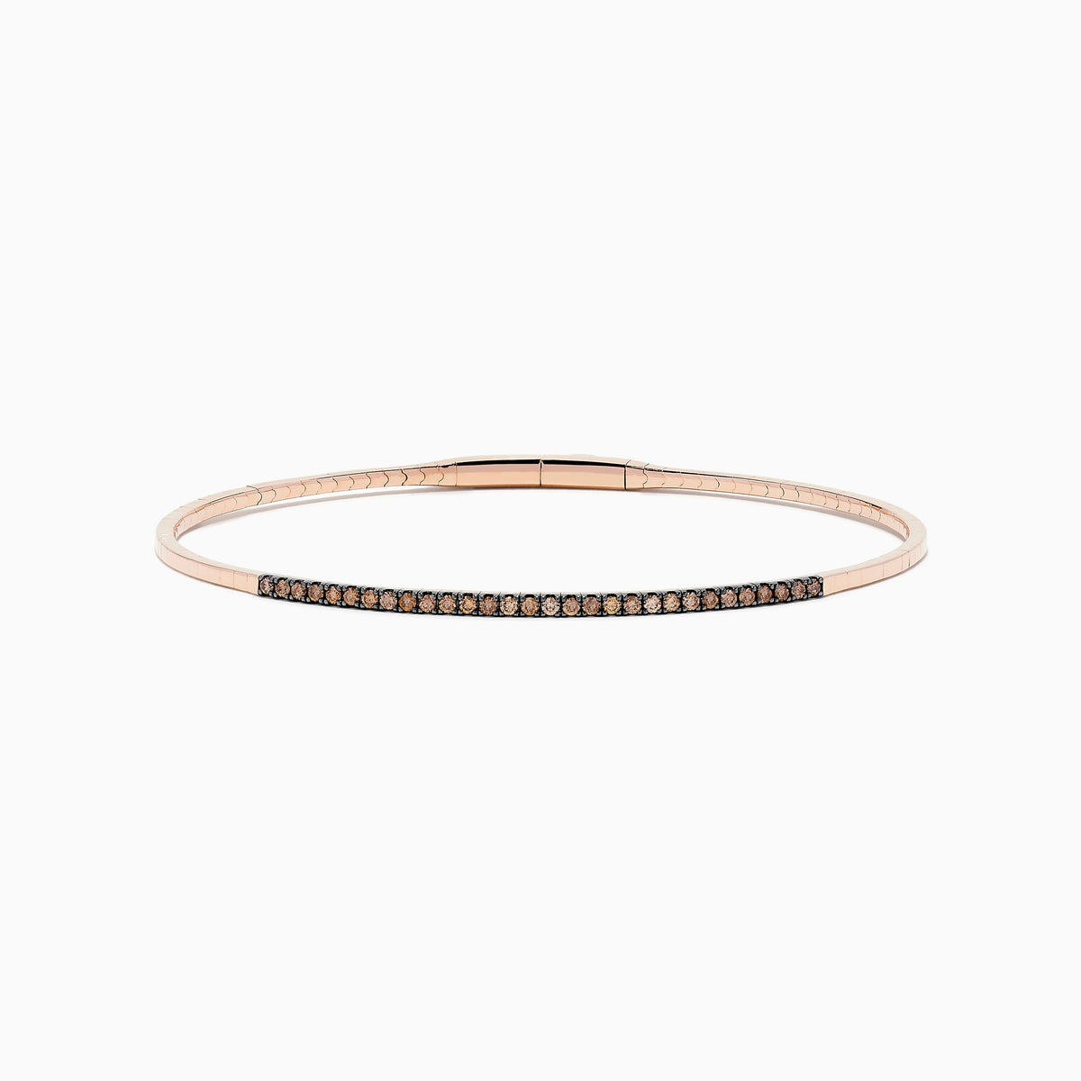 Espresso Diamond Bangle in 14K Rose Gold