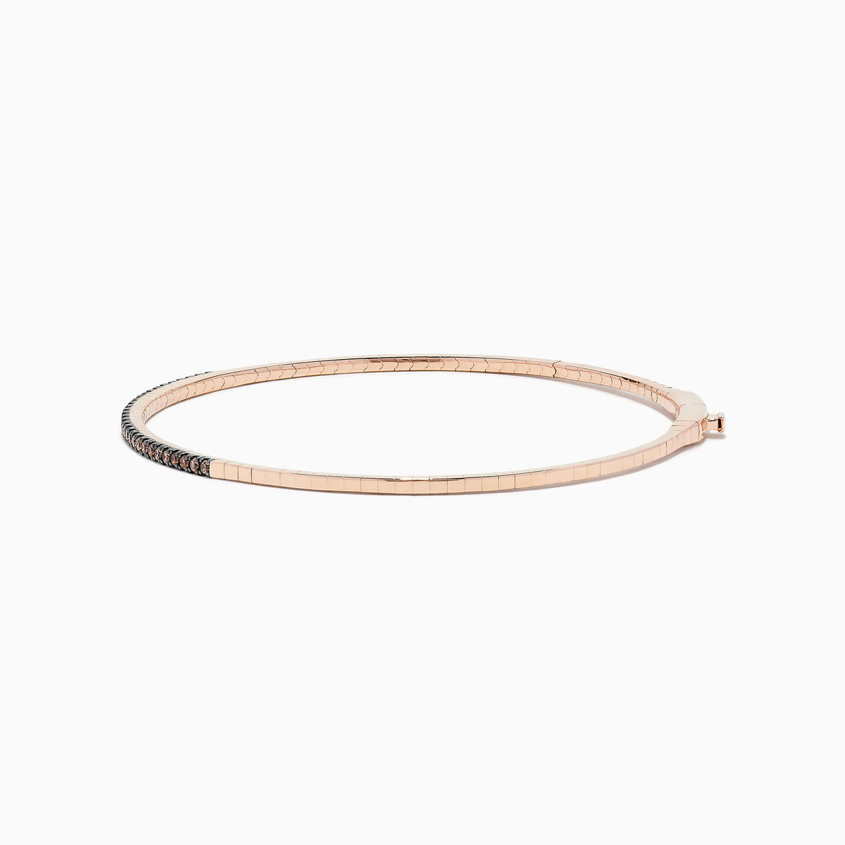 Espresso Diamond Bangle in 14K Rose Gold view 2