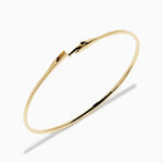 Pave Diamond Flexible Bangle in 14K Yellow Gold view 2