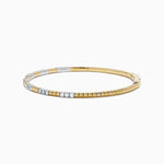 Diamond Flexible Bangle in 14K Two Tone Gold view 4