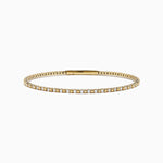 Diamond Flex Bangle in 14K Yellow Gold