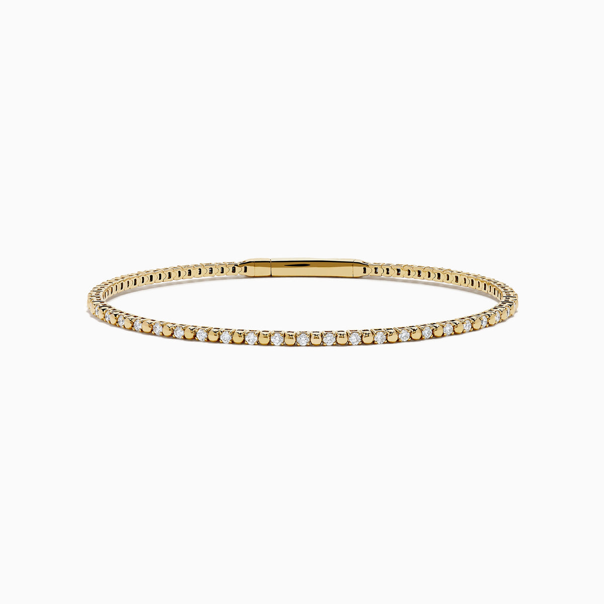 Diamond Flex Bangle in 14K Yellow Gold