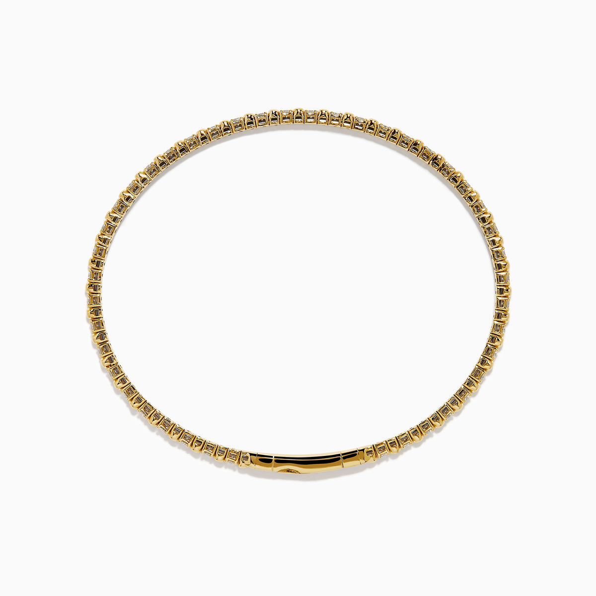 Diamond Flex Bangle in 14K Yellow Gold view 3