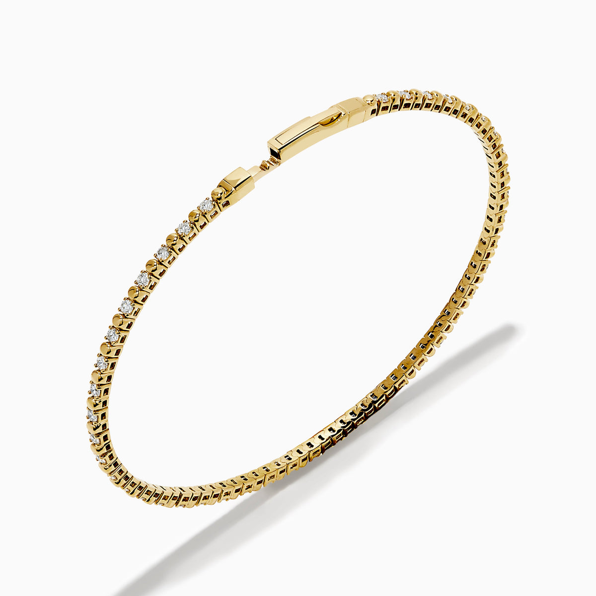 Diamond Flex Bangle in 14K Yellow Gold view 2