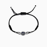 Sapphire & Diamond Evil Eye String Bracelet, 0.56 TW in 14K Gold