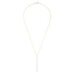 Diamond Vertical Pendant in 14K Yellow Gold, 0.14 ctw view 2