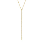 Diamond Vertical Pendant in 14K Yellow Gold, 0.14 ctw