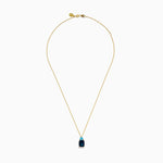 London and Blue Topaz Two-Stone Pendant in 14K Yellow Gold view 3