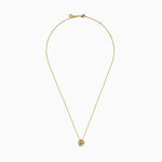 Diamond Love Knot Pendant in 14K Yellow Gold view 3