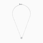 Diamond Disc Necklace in 14K White Gold view 3