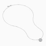 Diamond Disc Necklace in 14K White Gold view 2