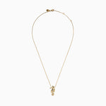 Diamond Seahorse Pendant in 14K Yellow Gold view 3