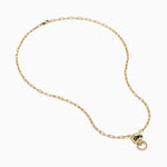 Diamond and Emerald Panther Necklace in 14K Yellow Gold view 2