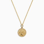Diamond Virgo Necklace in 14K Yellow Gold