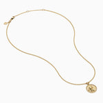 Diamond Virgo Necklace in 14K Yellow Gold view 3