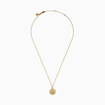 Diamond Aquarius Necklace in 14K Yellow Gold view 4