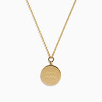 Diamond Aquarius Necklace in 14K Yellow Gold view 2