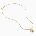 Diamond Aquarius Necklace in 14K Yellow Gold view 3