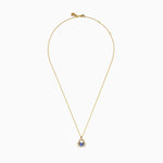 Tanzanite and Diamond Crab Pendant in 14K Yellow Gold view 3