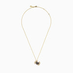 Multi Sapphire and Diamond Crab Pendant in 14K Yellow Gold view 3