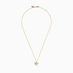 Diamond Starfish Pendant in 14K Yellow Gold view 3