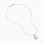 Diamond Pavé Star of David Pendant in 14K White Gold view 2