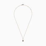 Pear Halo Brown and White Diamond Pendant in 14K Rose Gold view 3