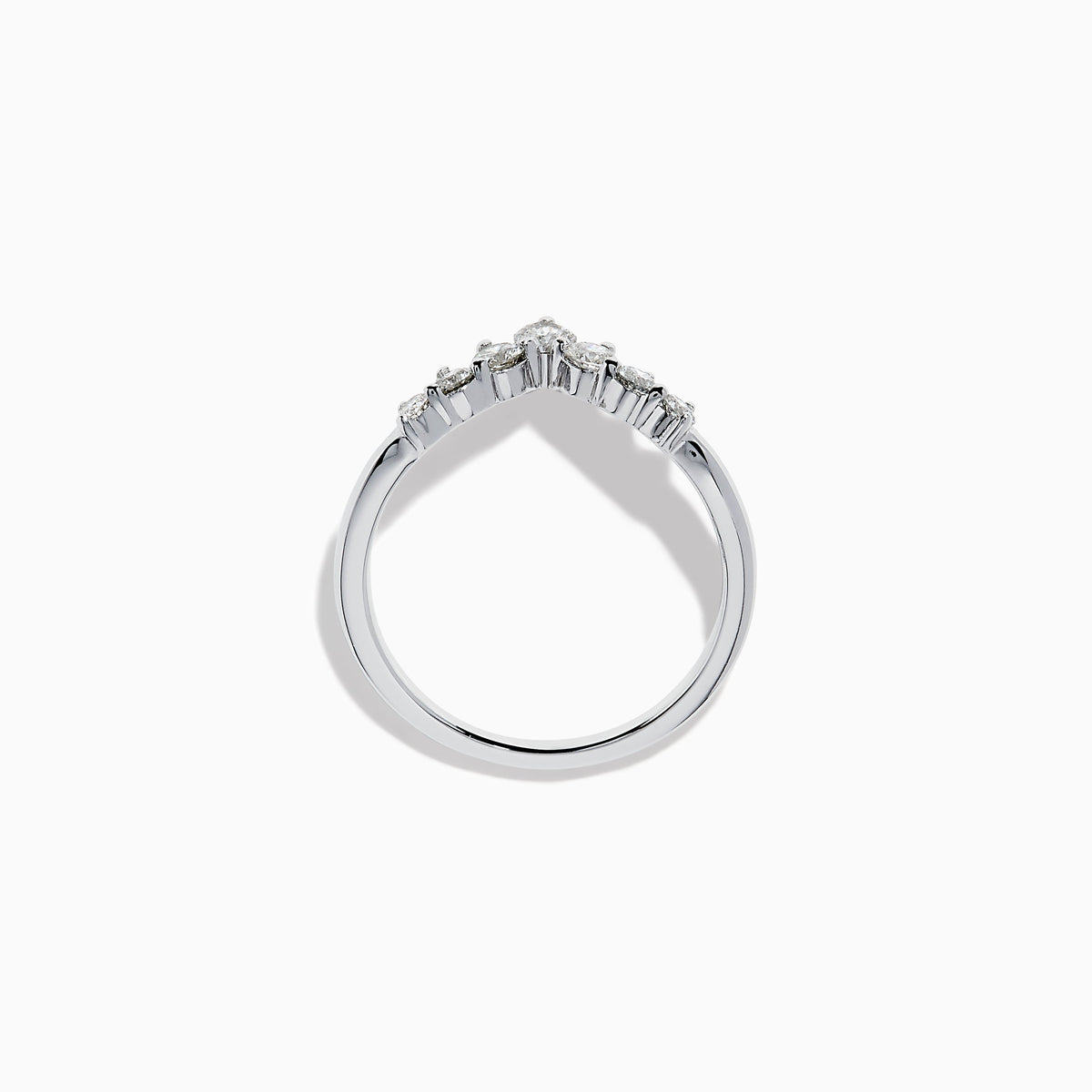 Diamond Stacking Band in 14K White Gold view 3