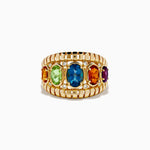 Mix Stone Ring in 14K Yellow Gold