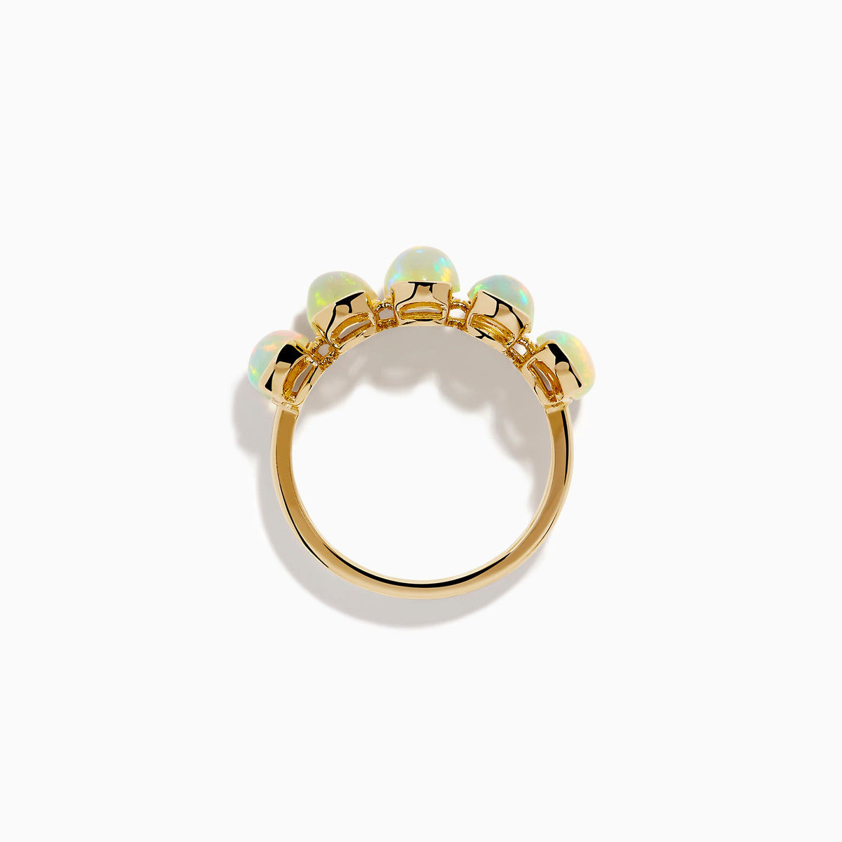 Opal Oval Five-Stone Band in 14K Yellow Gold view 3