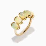 Opal Oval Five-Stone Band in 14K Yellow Gold view 4