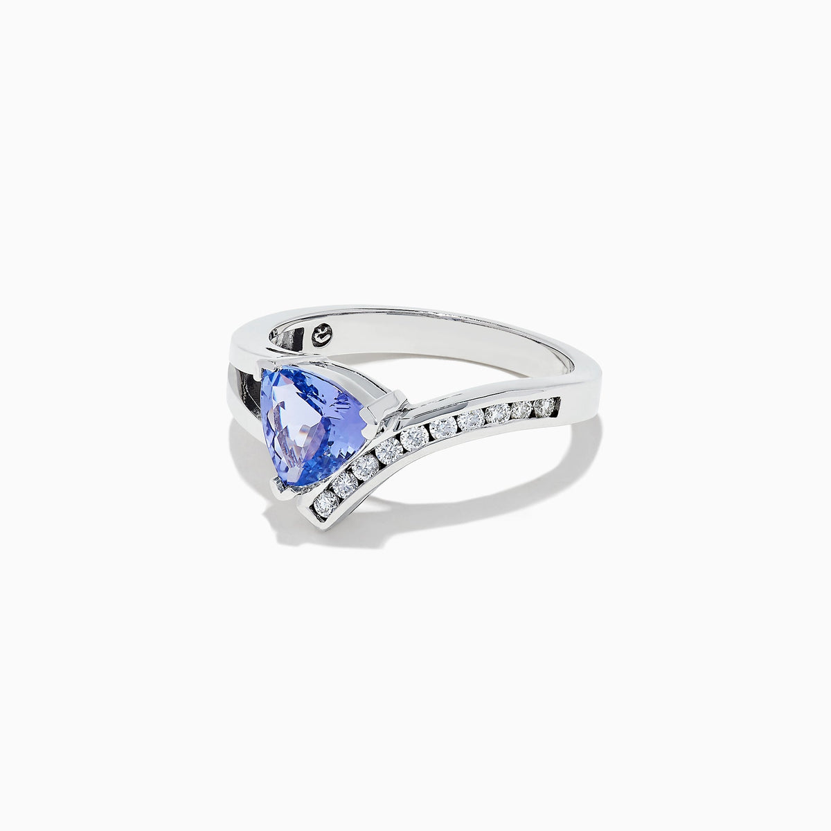 Tanzanite and Diamond Ring in 14K White Gold, 1.24 ctw view 2