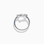 Diamond Pavé Star of David Ring in 14K White Gold view 3