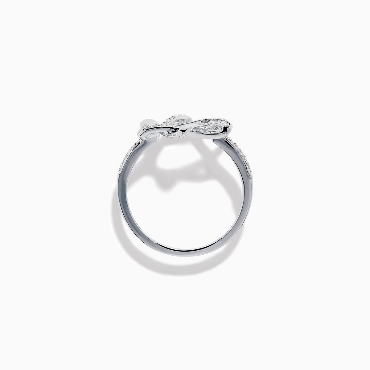 Diamond Pavé Star of David Ring in 14K White Gold view 3