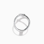 Diamond Pave Infinity Crossover Ring in 14K White Gold view 3