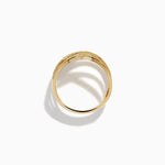 Diamond Pavé Wave Ring in 14K Yellow Gold view 3
