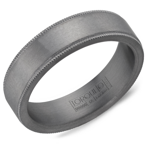 Crown Ring Torque Men's Tantalum Wedding Band