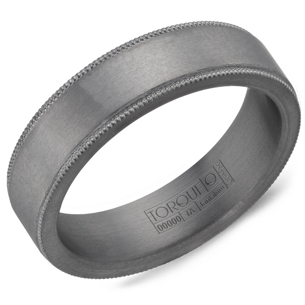 Crown Ring Torque Men's Tantalum Wedding Band